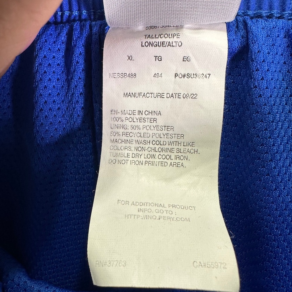 Nike Swim Trunks Men's Size XL Blue ColorBlock Lined Volley Shorts Beach Wear - Picture 4 of 9
